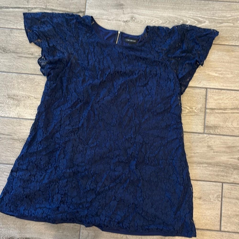 Lane Bryant Navy Lace dress